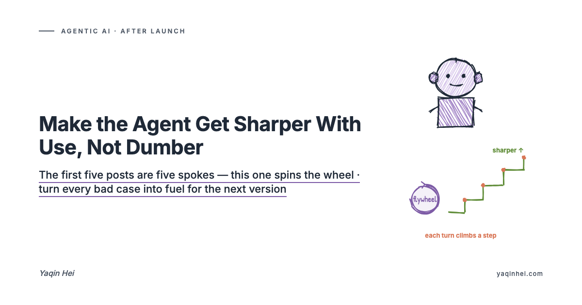Make the Agent Get Sharper With Use, Not Dumber — Spinning Up the Data Flywheel