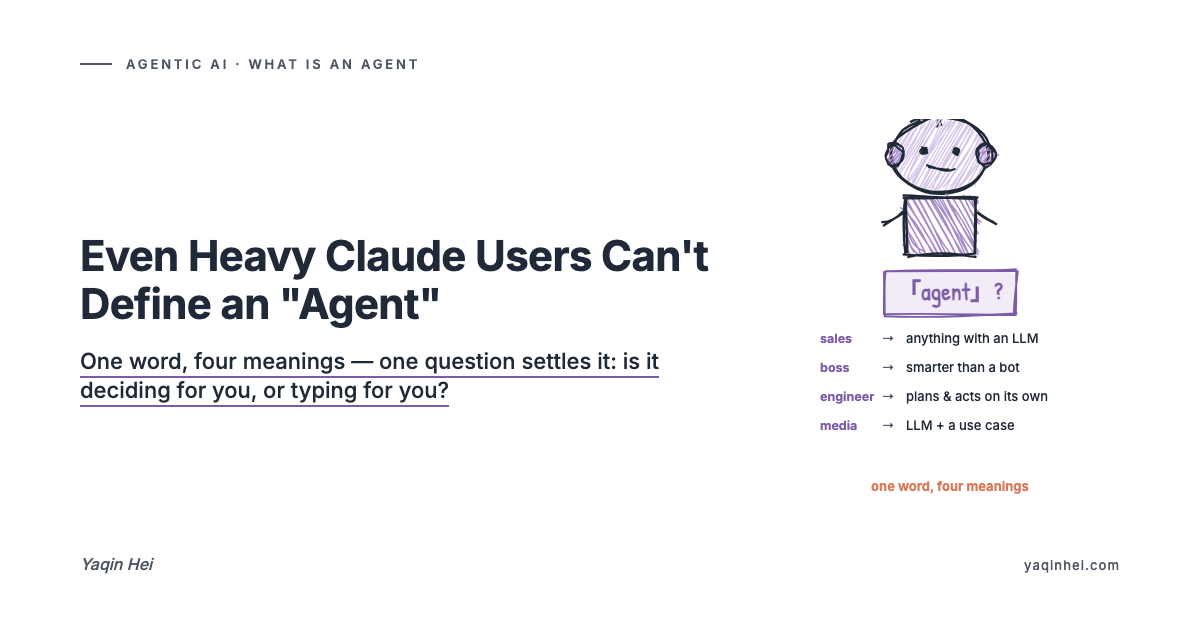 What Everyone Gets Wrong About "Agents" — Even Heavy Claude Users Can't Define One