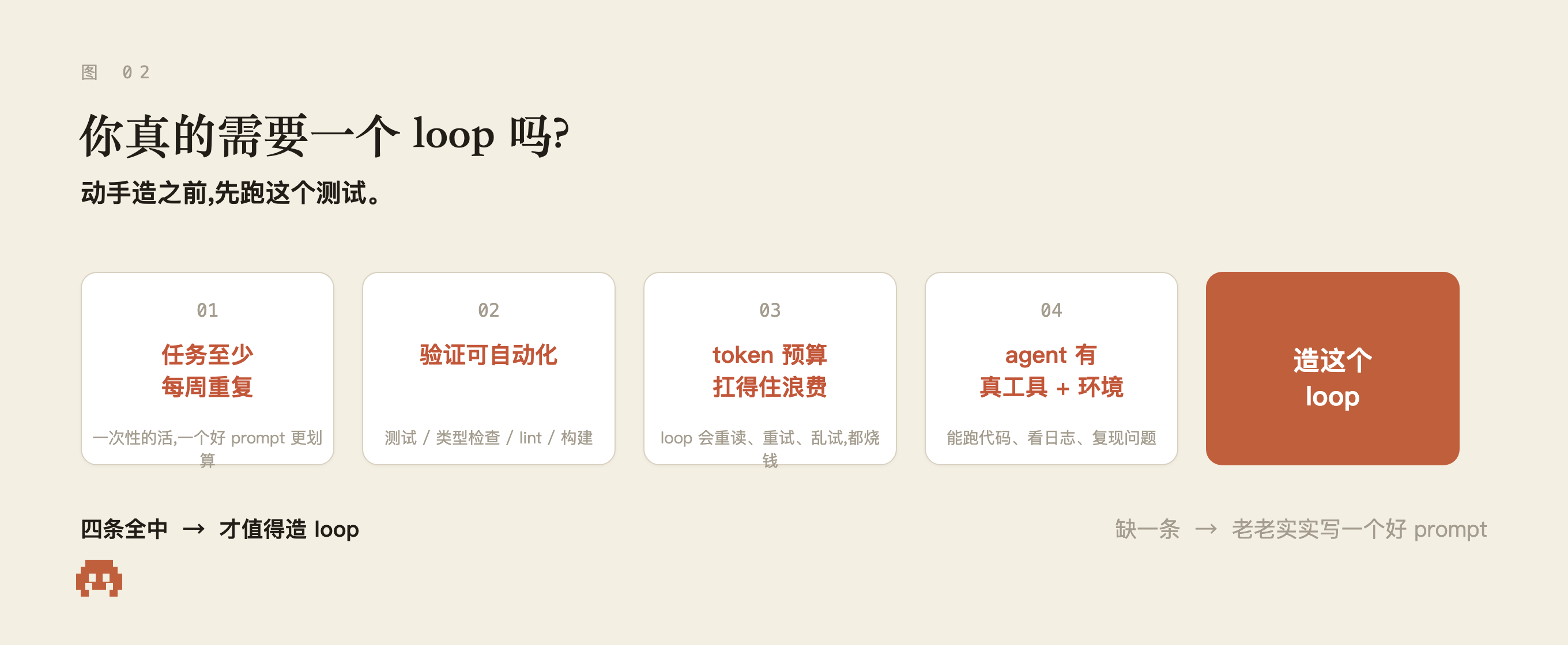 你真的需要一个 loop 吗:四条测试